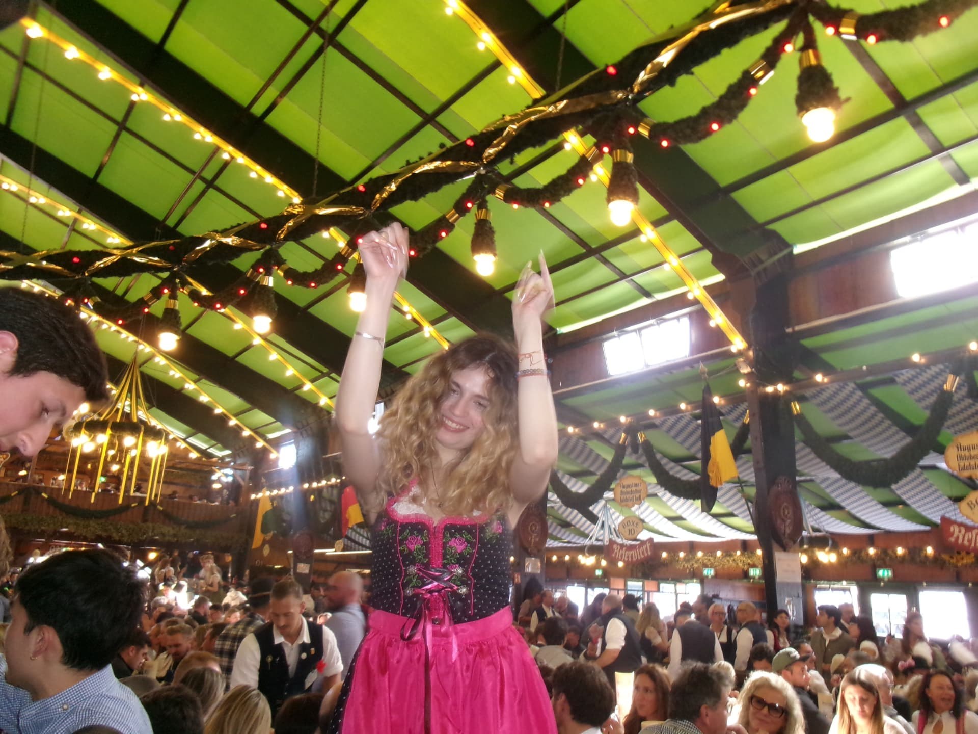 Students together on a night out in Rotterdam